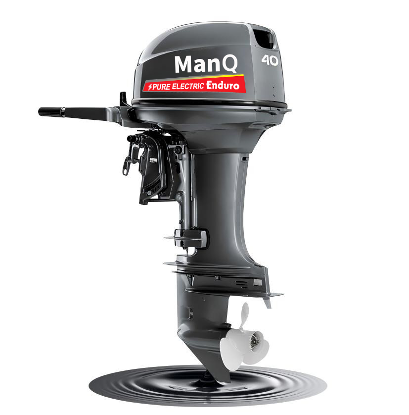 ManQ 40 HP Pure Electric Outboard — PURE ELECTRIC Enduro